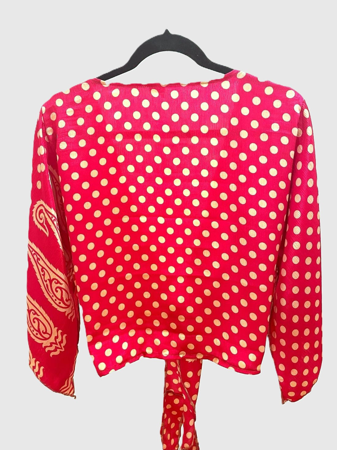 Indian Tight Top Bluse in Pink und Beige