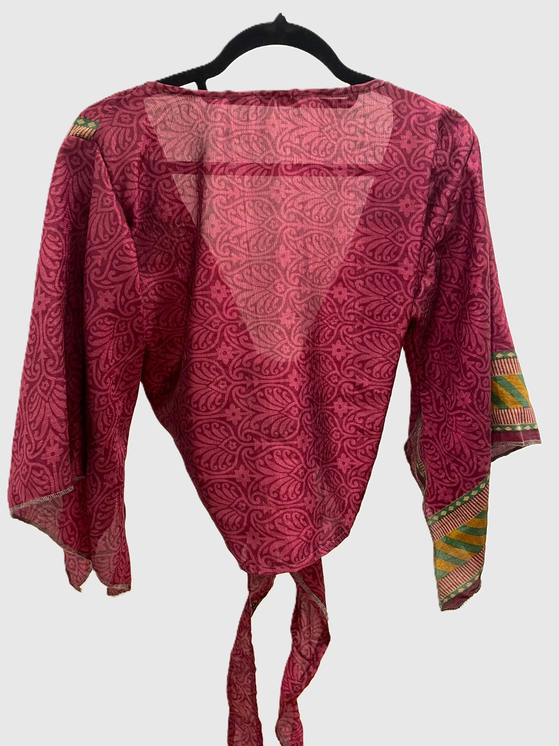 Indian Tight Top Bluse in Pink und Grün