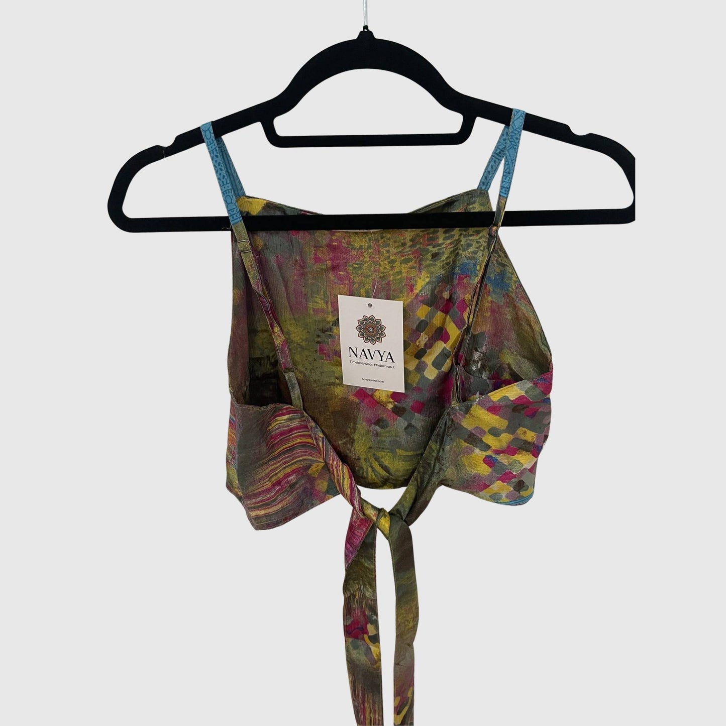 Upcycled Cropped Wickeltop #750 - Pink