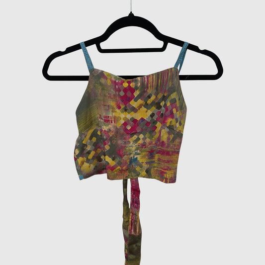 Upcycled Cropped Wickeltop #750 - Pink