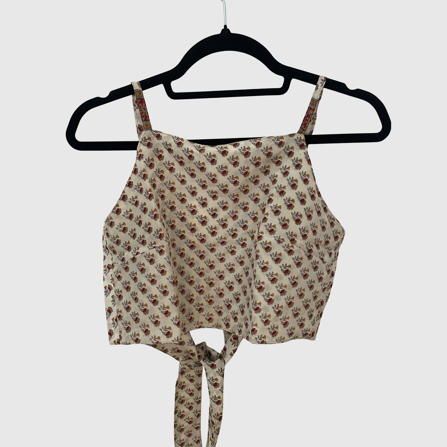 Upcycled Cropped Wickeltop #751 - Beige