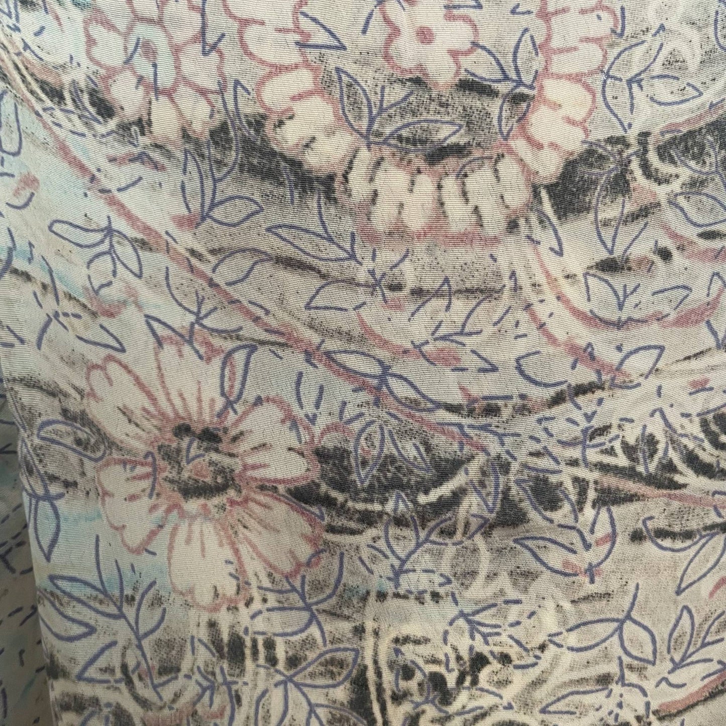 Upcycled Cropped Wickeltop #752 - Grau