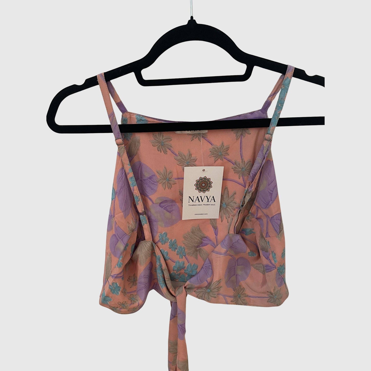 Upcycled Cropped Wickeltop #753 - Lachs