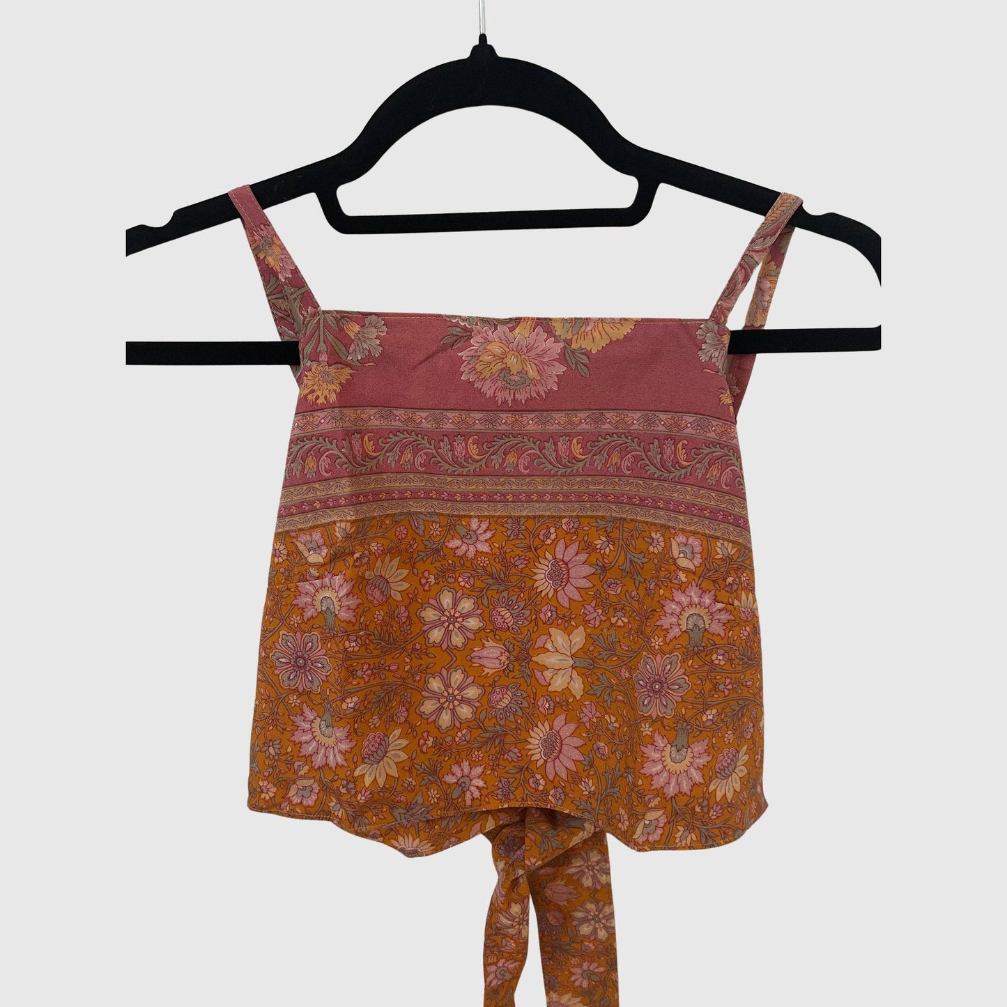 Upcycled Cropped Wickeltop #754 - Gelb