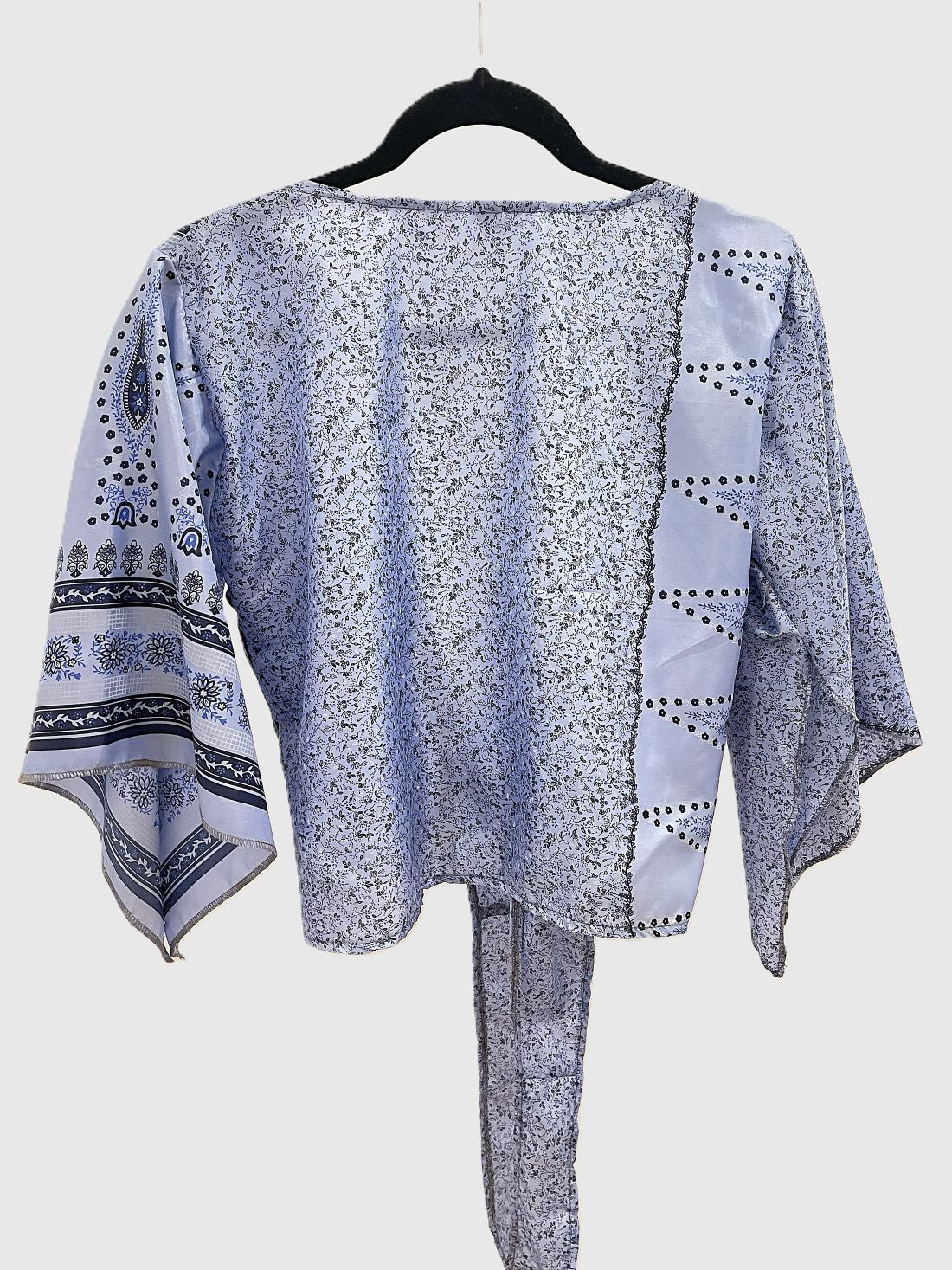 Indian Tight Top Bluse in Blau