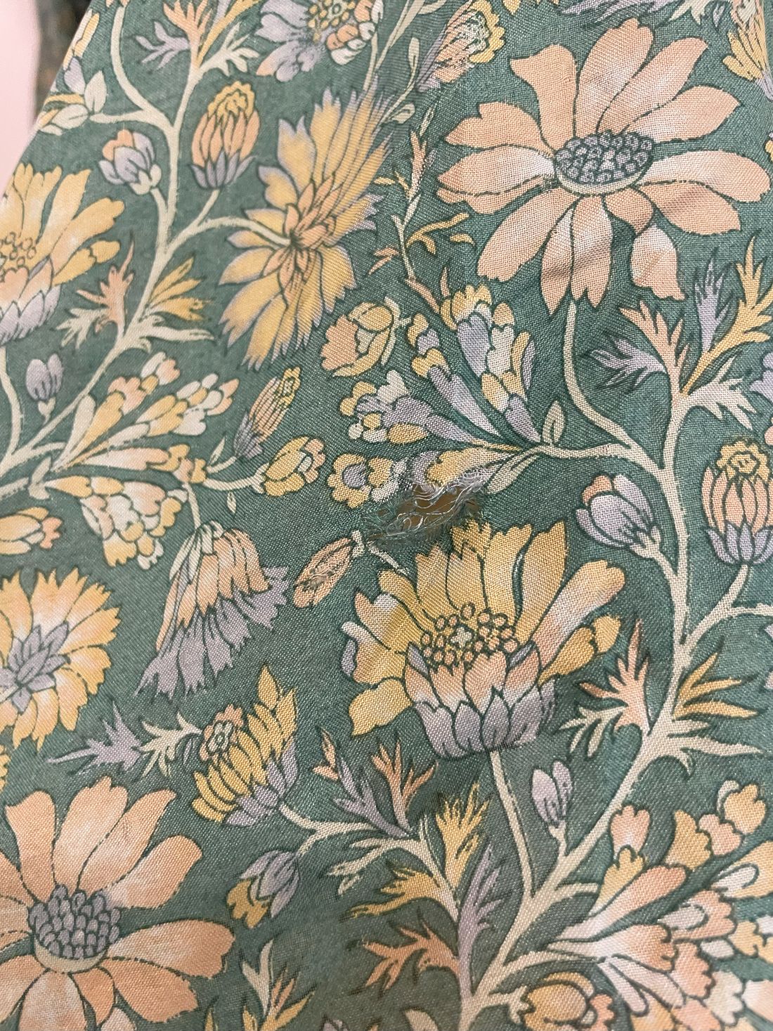 Indian Tight Top Bluse in Grün und Beige