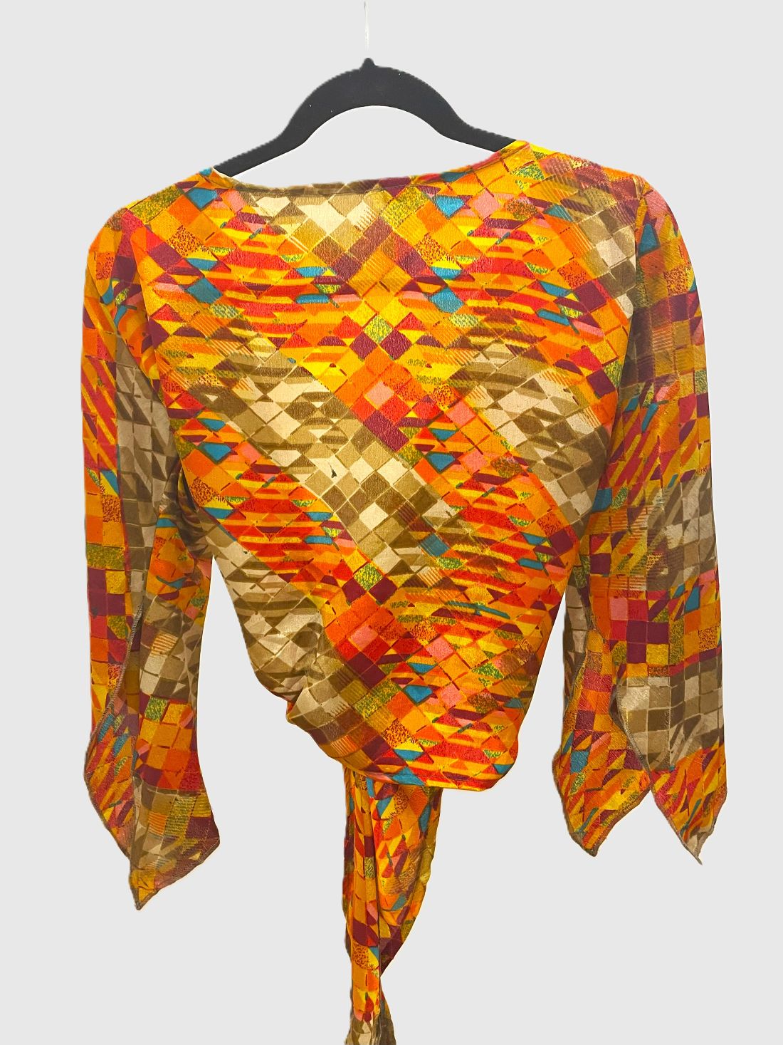 Indian Tight Top Bluse in Orange, Beige, Rot