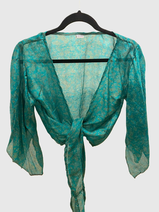 Indian Tight Top Bluse in Grün