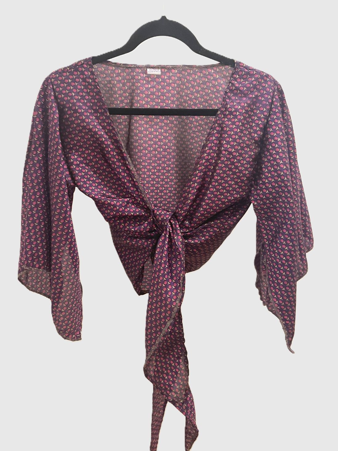 Indian Tight Top Bluse in Violett und Pink