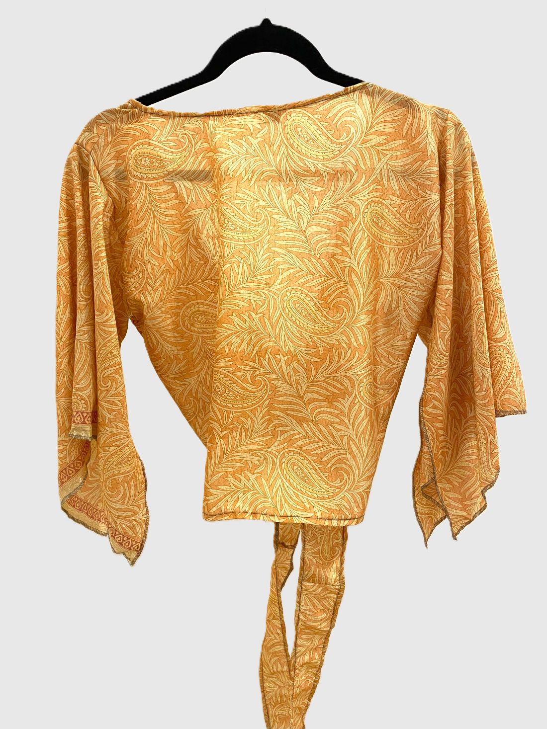 Indian Tight Top Bluse in Gelb und Orange