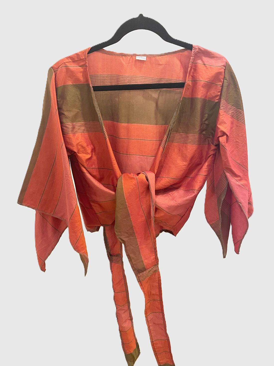 Indian Tight Top Bluse in Braun und Rot