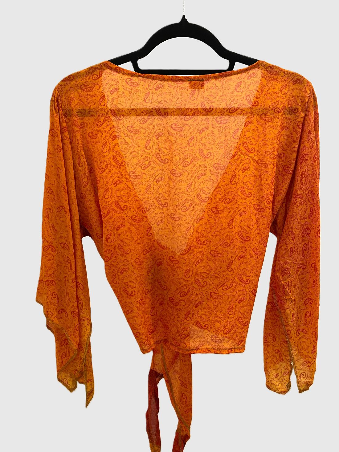 Indian Tight Top Bluse in Orange und Rot