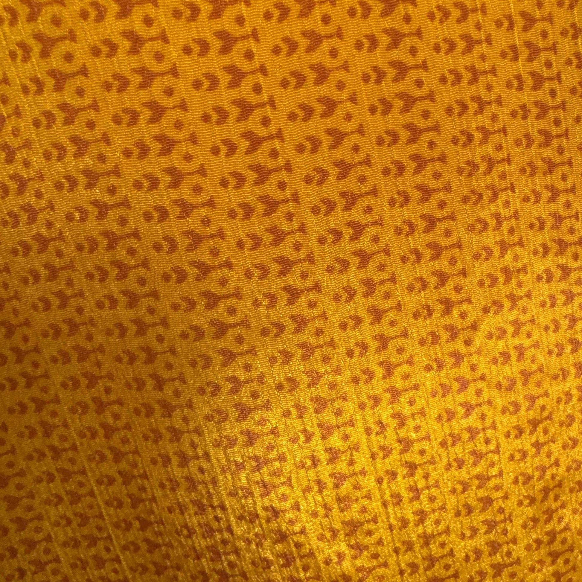 Upcycled Kimono #995 aus Vintage-Sari in Orange – Detailansicht