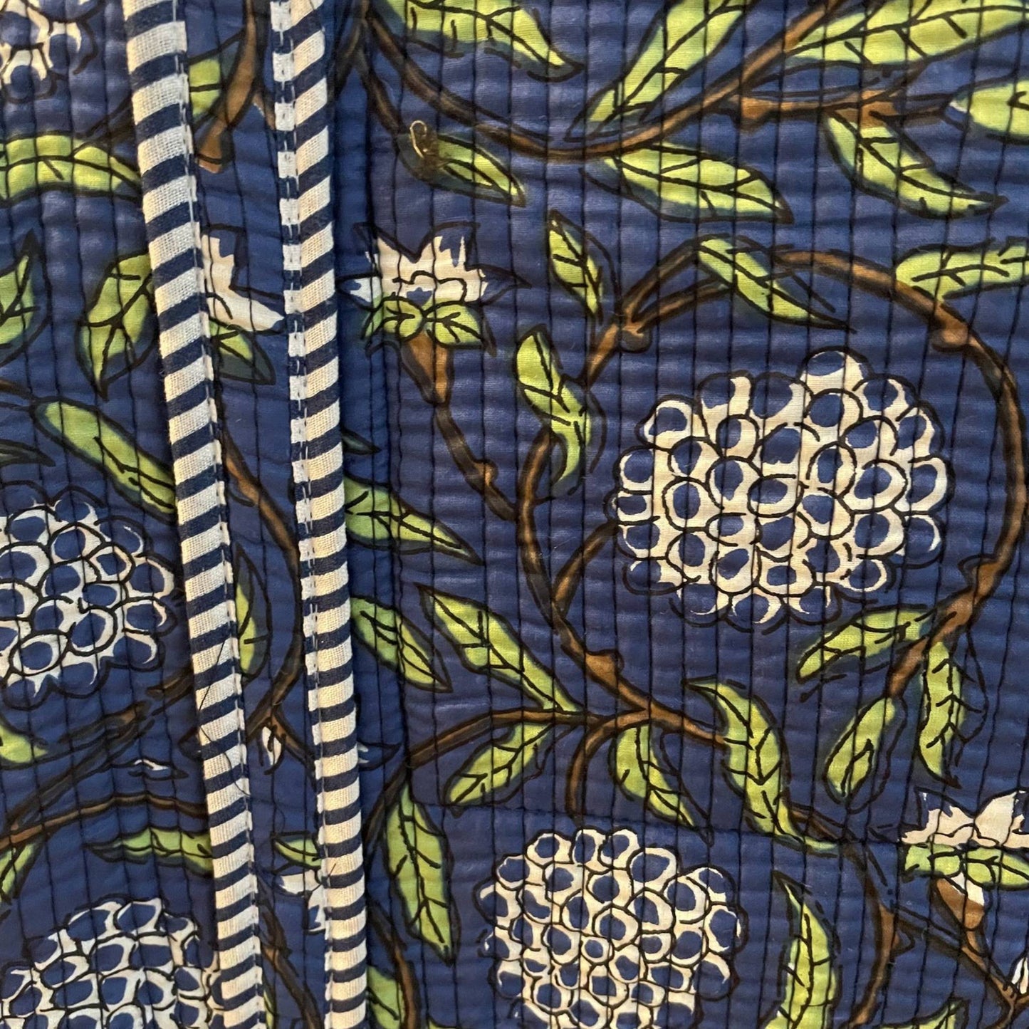 Tote Bag aus Baumwolle in Blau, Detailansicht