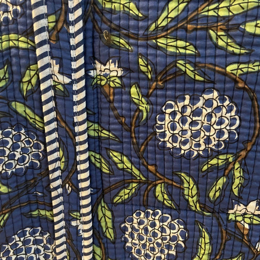 Tote Bag aus Baumwolle in Blau, Detailansicht