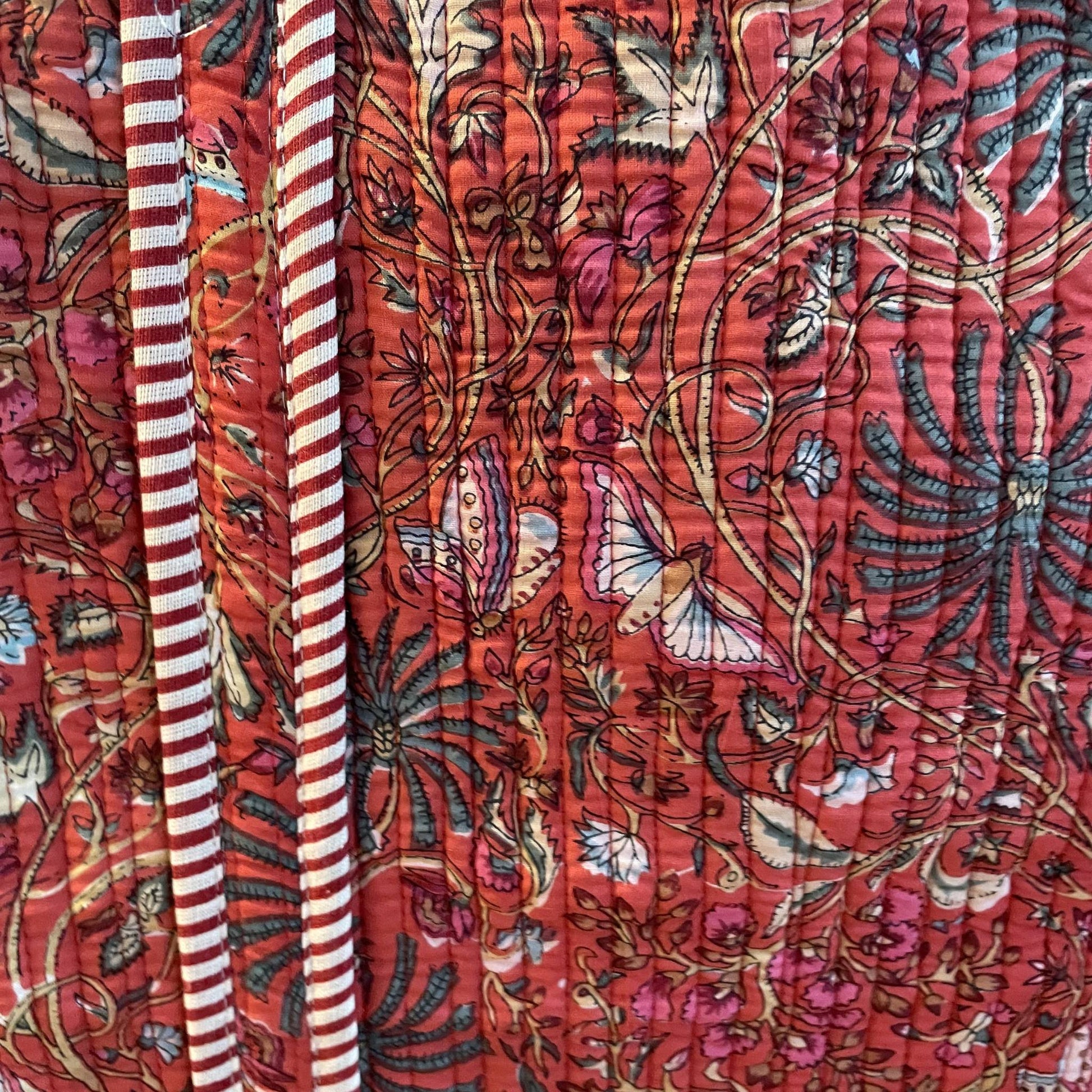 Tote Bag aus Baumwolle in Rot, Detailansicht