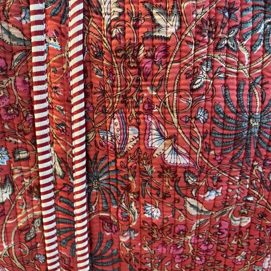Tote Bag aus Baumwolle in Rot, Detailansicht
