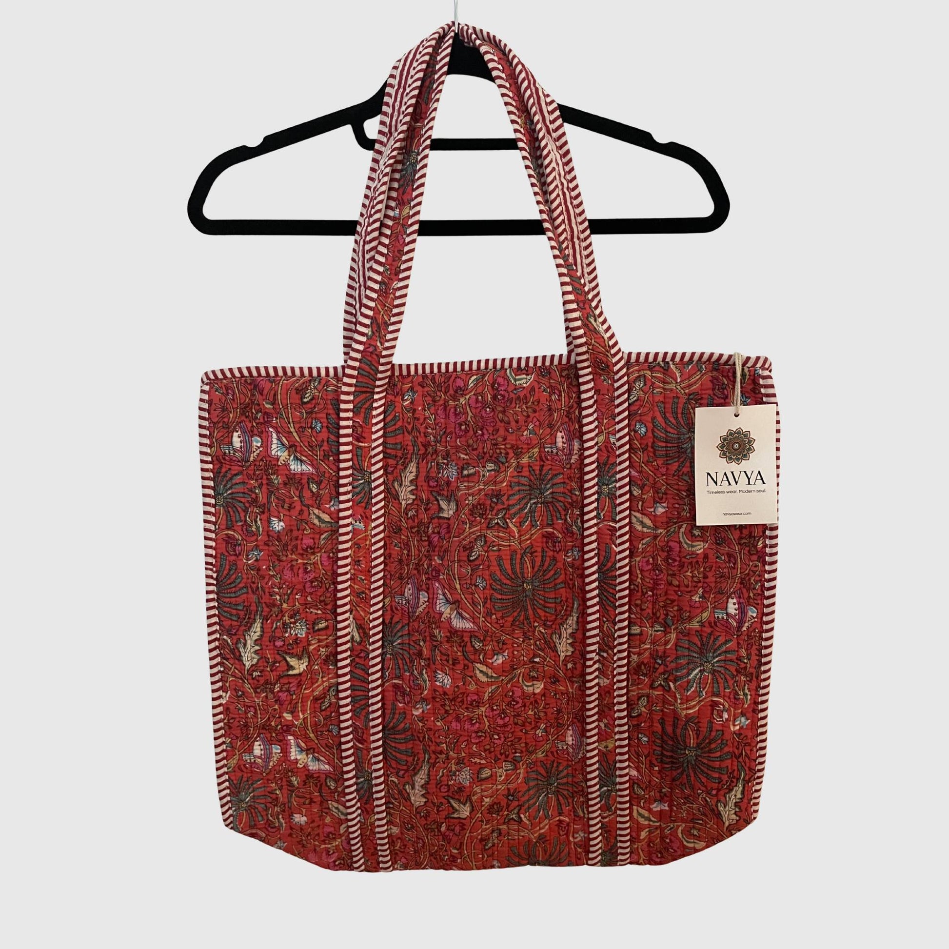 Tote Bag aus Baumwolle in Rot, Vorderansicht