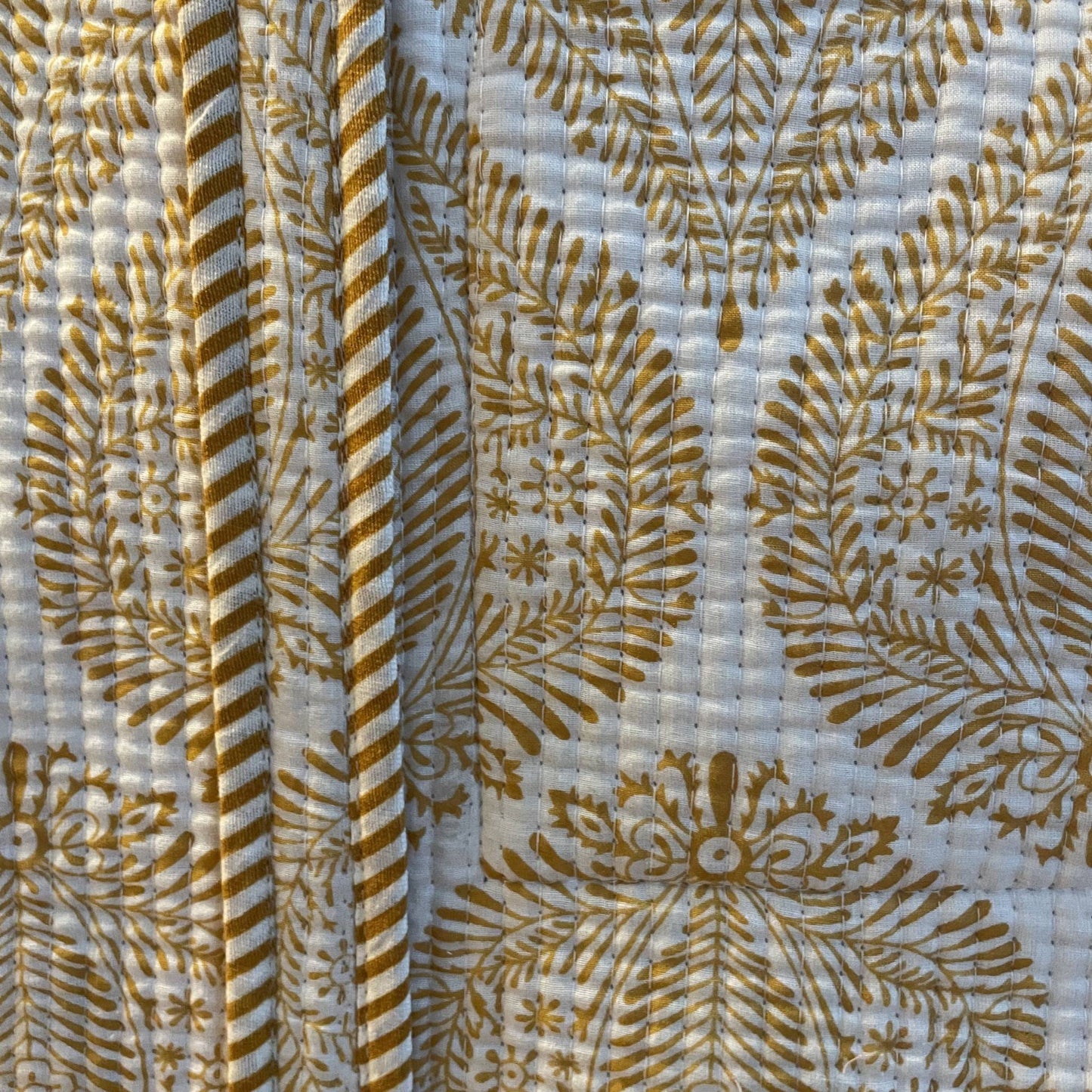 Tote Bag aus Baumwolle in Beige, Detailansicht