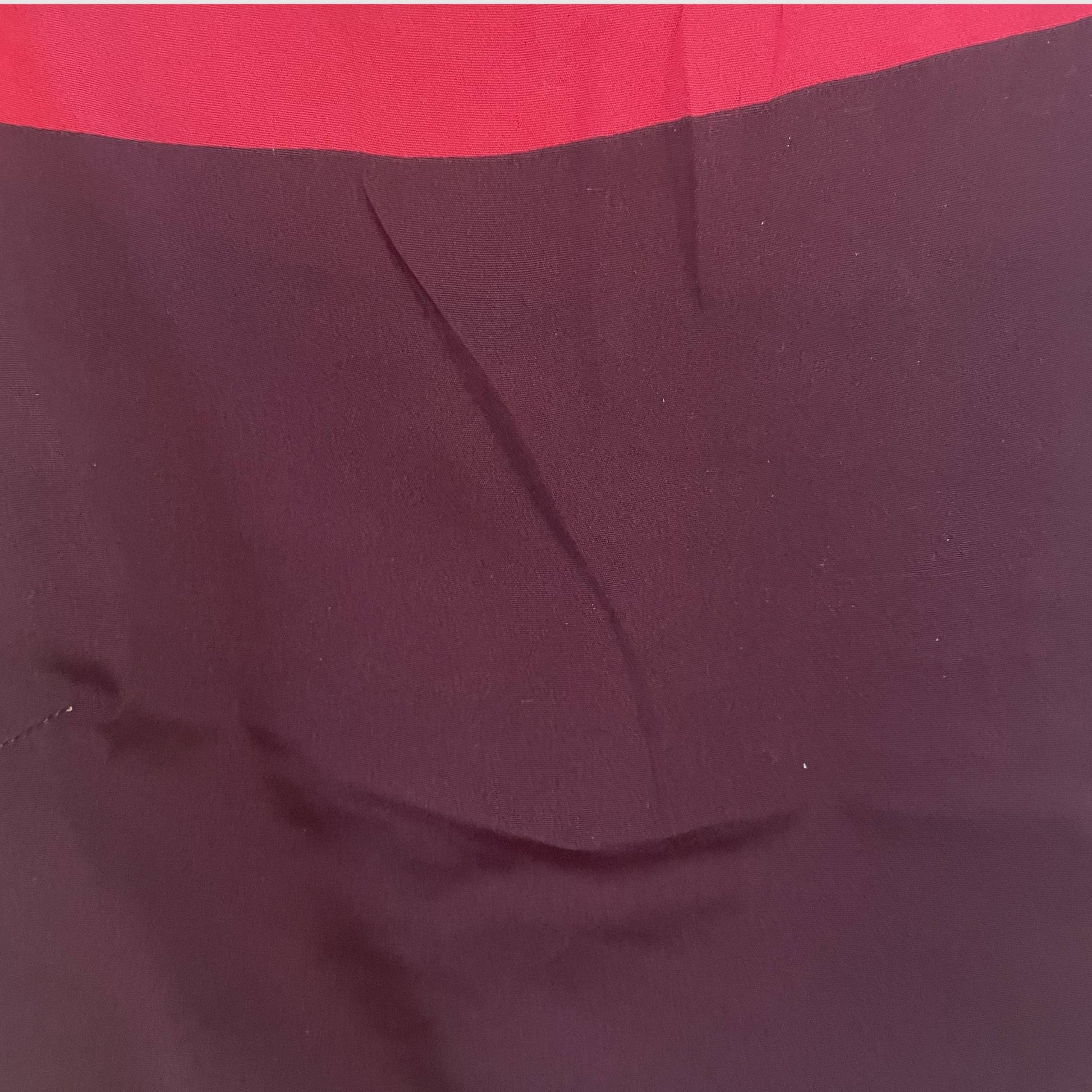 Upcycled Cropped Wickeltop #759 aus Vintage-Sari in Pink – Stoffdetail